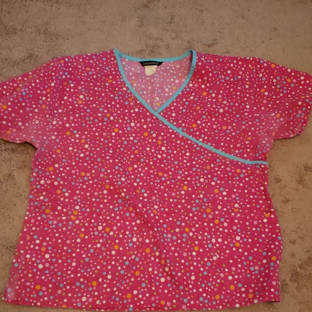 Cassandra nurse scrub top